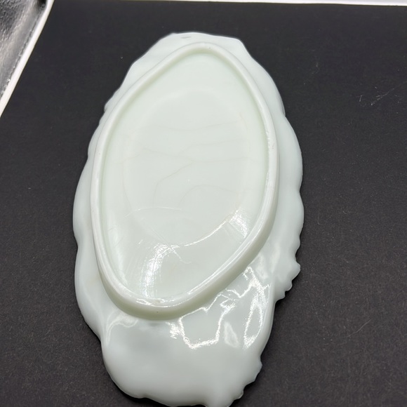 Vintage Fostoria Jenny Lind cameo vanity trinket tray - Picture 6 of 8